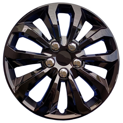1061gb 14 Inch Aftermarket Black Hubcaps/Wheel Covers Set